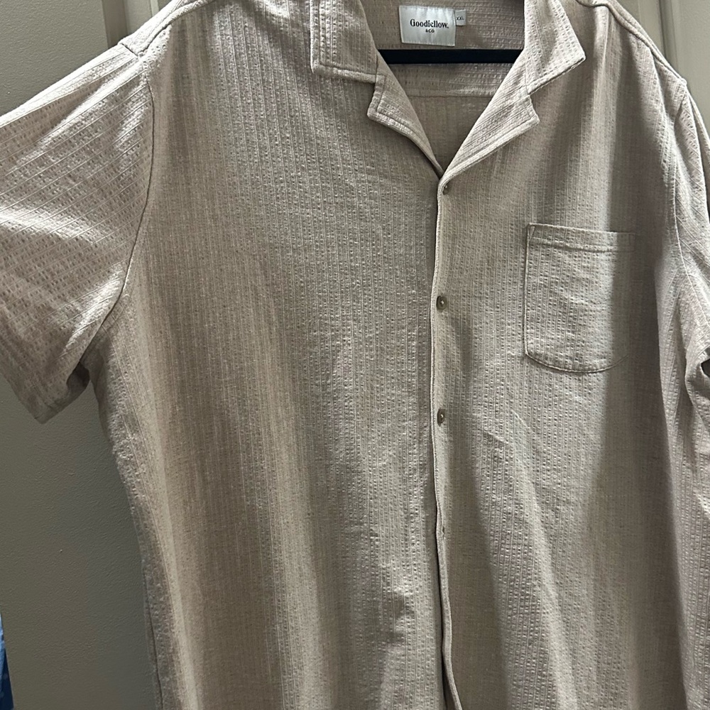 Goodfellow & Co Light Brown Casual Button Down Shirt